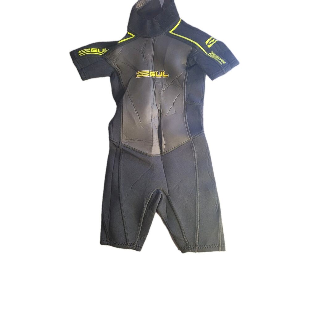 GUL Response Liquid Skin Shorty Neoprene Childs Wetsuit Black/Green Size JXS